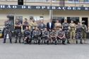 Agentes de segurança dos Estados Unidos visitam o Batalhão de Operações Especiais em Curitiba