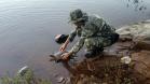 Batalhão Ambiental resgata tartarugas ameaçadas de extinção presas em rede de pesca na Usina de Salto Caxias