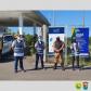 Ação da Polícia rodoviária e SEST/SENAT distribui kits de informação e proteção contra a COVID-19 em Santo Antônio da Platina (PR)