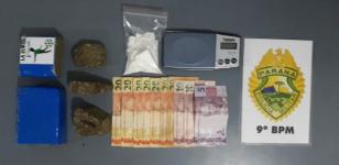 Ponto de venda de drogas é abordado pela PM em Guaratuba (PR); adolescente foi encaminhada