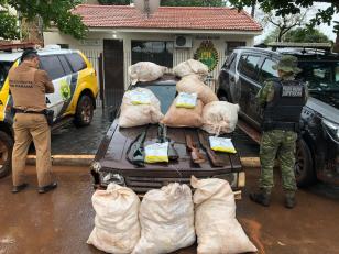 Agrotóxicos e armas são apreendidas por equipes policiais da operação Hórus em Marechal Cândido Rondon