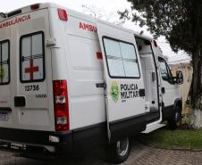 Hospital da Polícia Militar (HPM) recebe nova ambulância durante solenidade na Capital