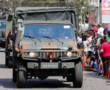 PM participa do desfile cívico-militar da Regional Fazendinha/Portão em Curitiba