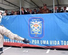 Corpo de Bombeiros do Paraná comemora 107 anos com entrega de medalhas e homenagens em Curitiba, na Capital do estado