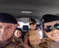 Solidariedade faz com que policiais militares realizem sonho de menino em Ponta Grossa