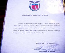 Durante solenidade, oficiais da Diretoria de Pessoal recebem Carta Patente em Curitiba