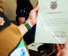 Durante solenidade, oficiais da Diretoria de Pessoal recebem Carta Patente em Curitiba