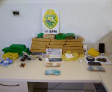 Mais de 19 quilos de maconha são apreendidos e quatro pessoas acabam presas durante a “Operação Jaguar” nos Campos Gerais