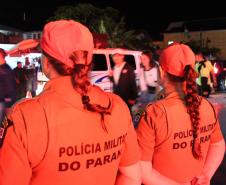 Segurança garante a festa de 27 mil pessoas nos shows gratuitos do Governo do Estado em Matinhos e Guaratuba