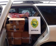 BPFron prende homem e apreende carro carregado com produtos contrabandeados no Oeste do estado