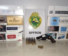 BPFron apreende cigarros contrabandeados, recupera veículo roubado e cumpre 10 Mandados de busca e apreensão