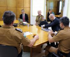 Comandante-Geral da PM recebe Promotores de Justiça do MPPR em Curitiba (PR)
