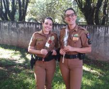 Batalhão da PM de Cascavel faz homenagem às policiais militares em alusão ao Dia Internacional da Mulher