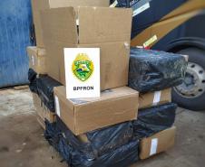 BPFron apreende 1,1 mil pacotes de cigarros em porto clandestino de Foz do Iguaçu (PR)