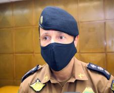 Comandante-Geral da PM recebe doação de 500 máscaras para serem distribuídas à tropa