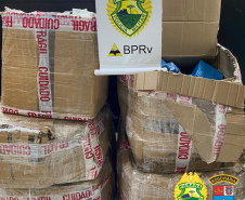 Em ações separadas, Batalhão Rodoviário apreende produtos contrabandeados e drogas, no Noroeste do Paraná