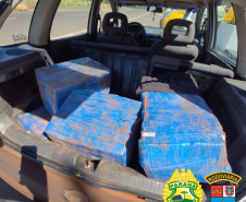 BPRv encontra quase 200 quilos de maconha em assoalho e porta-malas de veículo no Noroeste do estado