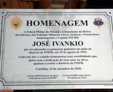 Capitão da Reserva Remunerada da PM é homenageado e planta mais duas Araucárias no Quartel do Comando-Geral em Curitiba
