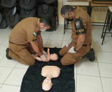 Policiais militares do Noroeste do estado participam de instrução de Atendimento Pré Hospitalar