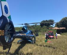 BPMOA faz resgates aeromédicos de duas pessoas no Litoral do estado e na RMC