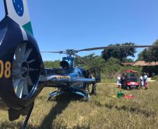 BPMOA faz resgates aeromédicos de duas pessoas no Litoral do estado e na RMC