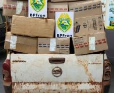 BPFron apreende 50 caixas de cigarros em Guaíra (PR), no Oeste do estado