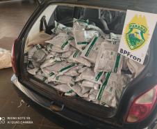 Carro carregado com 150 quilos de agrotóxico é apreendido pelo BPFron em Guaíra (PR)