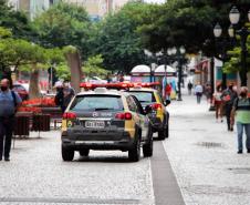 Principais eixos comerciais de Curitiba recebem reforço de policiamento ostensivo