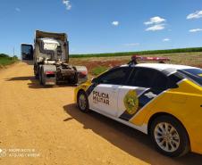 Caminhão roubado é recuperado pelo BPRv após denúncia em Cascavel (PR)