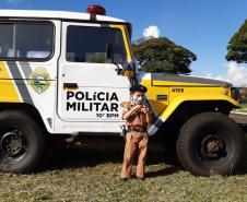 PM realiza sonho de pequeno fã da Corporação e participa de seu aniversário em Apucarana, no Norte do Paraná