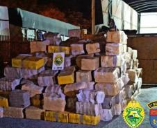 Carga de 3,6 toneladas de maconha é apreendida pela PM em Prudentópolis