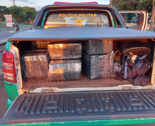 Polícia Ambiental apreende carro carregado com 154 quilos de maconha no Oeste do estado