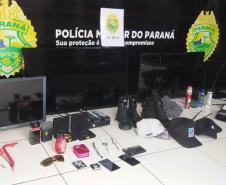 Polícia Militar prende autores de furtos em residências e recuperam eletrodomésticos, em Palmeira