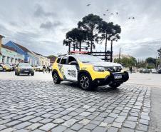 As unidades especializadas da PMPR foram mobilizadas para apoiar as forças locais e reforçar áreas estratégicas