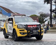As unidades especializadas da PMPR foram mobilizadas para apoiar as forças locais e reforçar áreas estratégicas