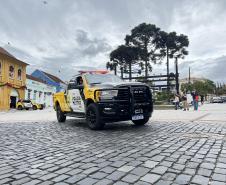 As unidades especializadas da PMPR foram mobilizadas para apoiar as forças locais e reforçar áreas estratégicas