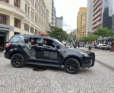 As unidades especializadas da PMPR foram mobilizadas para apoiar as forças locais e reforçar áreas estratégicas