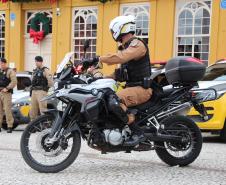 As unidades especializadas da PMPR foram mobilizadas para apoiar as forças locais e reforçar áreas estratégicas