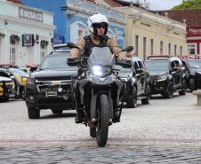 As unidades especializadas da PMPR foram mobilizadas para apoiar as forças locais e reforçar áreas estratégicas