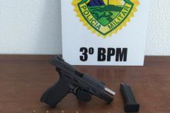 Armas são apreendidas pela PM em Clevelândia e Palmas, no Sudoeste do estado