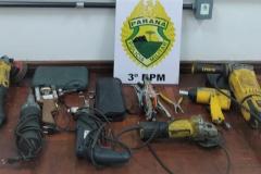 Homem é preso e ferramentas furtadas são apreendidas pela PM no Sudoeste do estado