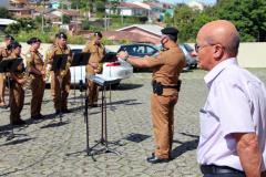 Após quase 40 anos na Reserva Remunerada, subtenente da PM recebe homenagem da Banda de Música em Curitiba