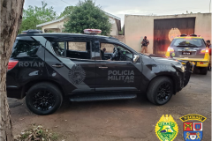 PM encaminha dois homens suspeitos de praticar roubo em Mariluz, no Noroeste do Paraná