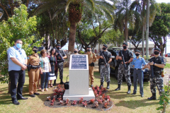 Praça de Imbituva recebe placa com o nome de herói da Polícia Militar que lutou na Guerra do Paraguai