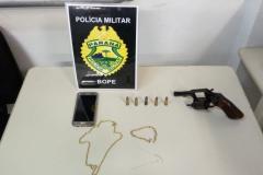 Objetos são recuperados e arma de fogo é apreendida pelo BOPE durante ações em Curitiba

