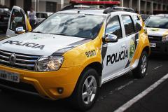 Polícia Militar recupera veículo usado em roubo de agência bancária em Curitiba