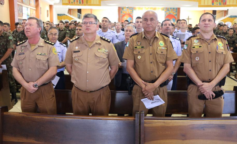 Polícia Militar do Paraná participa da Santa Missa de Páscoa dos Militares no Santuário São José Operário, em Curitiba