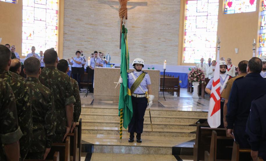 Polícia Militar do Paraná participa da Santa Missa de Páscoa dos Militares no Santuário São José Operário, em Curitiba
