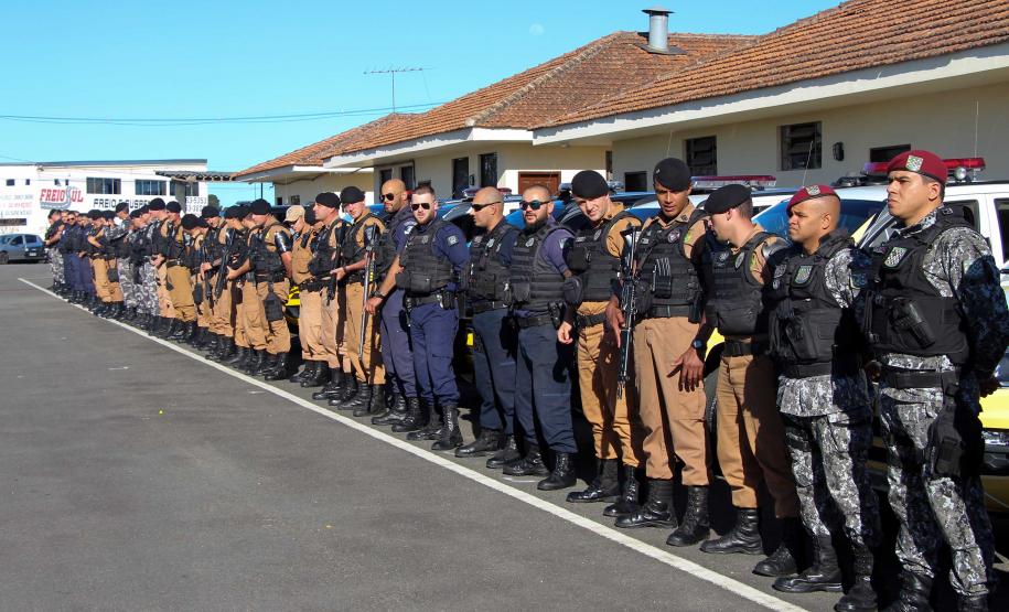Ação conjunta entre Polícia Militar, Força Nacional e Guarda Municipal reforça segurança em São José dos Pinhais