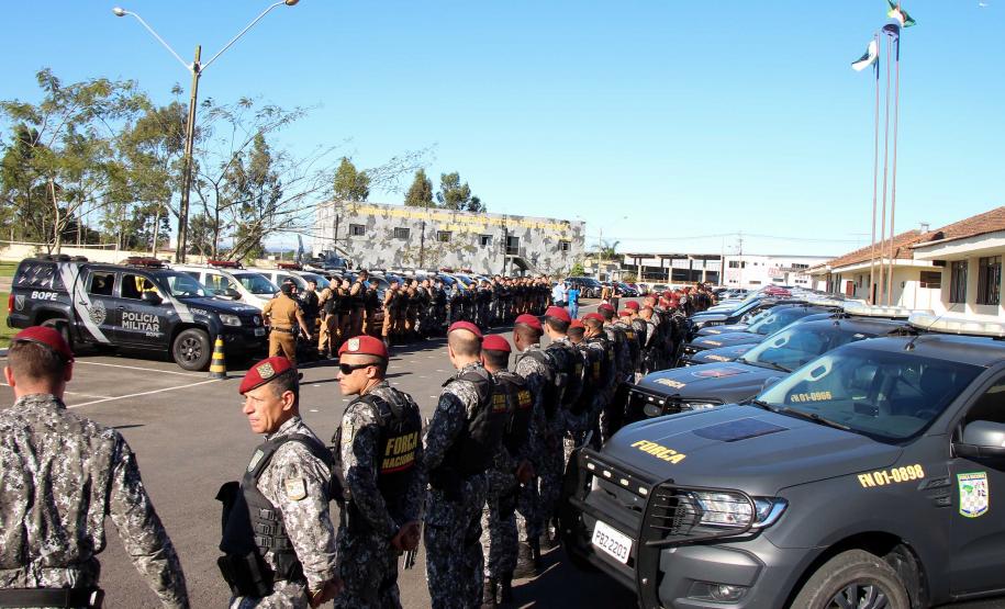Ação conjunta entre Polícia Militar, Força Nacional e Guarda Municipal reforça segurança em São José dos Pinhais